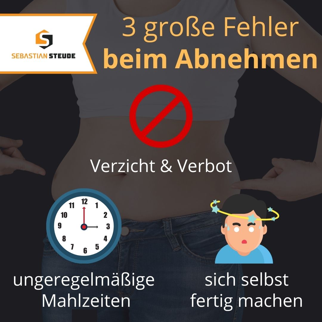 You are currently viewing 3 große Fehler beim Abnehmen